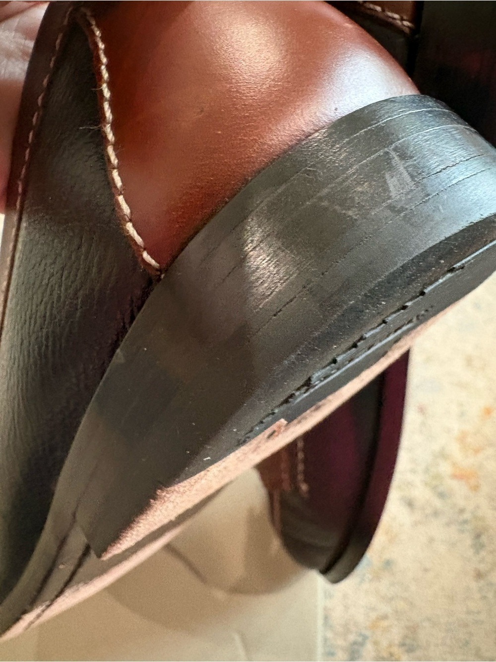 Cole Haan Brown and Black Pinch Tassel Leather Loafers Size 9 D. Classic preppy - Picture 11 of 12